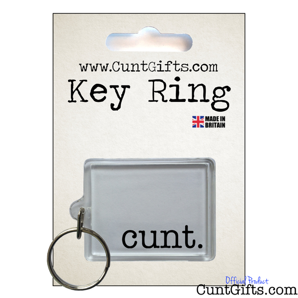 cunt. - Key Ring in Packaging
